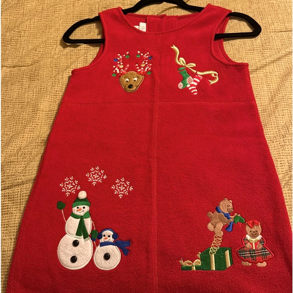 6X Girls Red Christmas Dress.